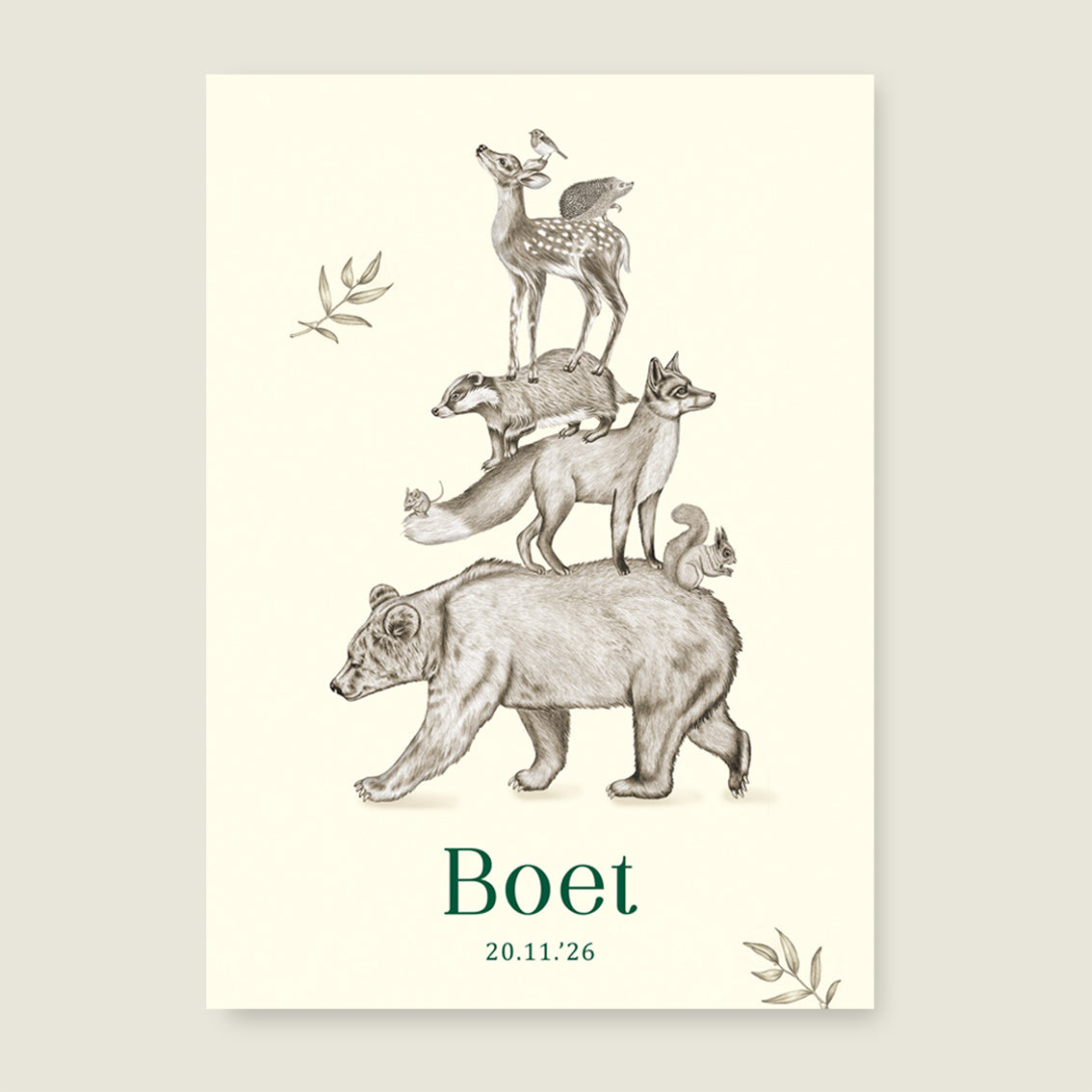 Sample Animal Tower Offwhite - Story of July