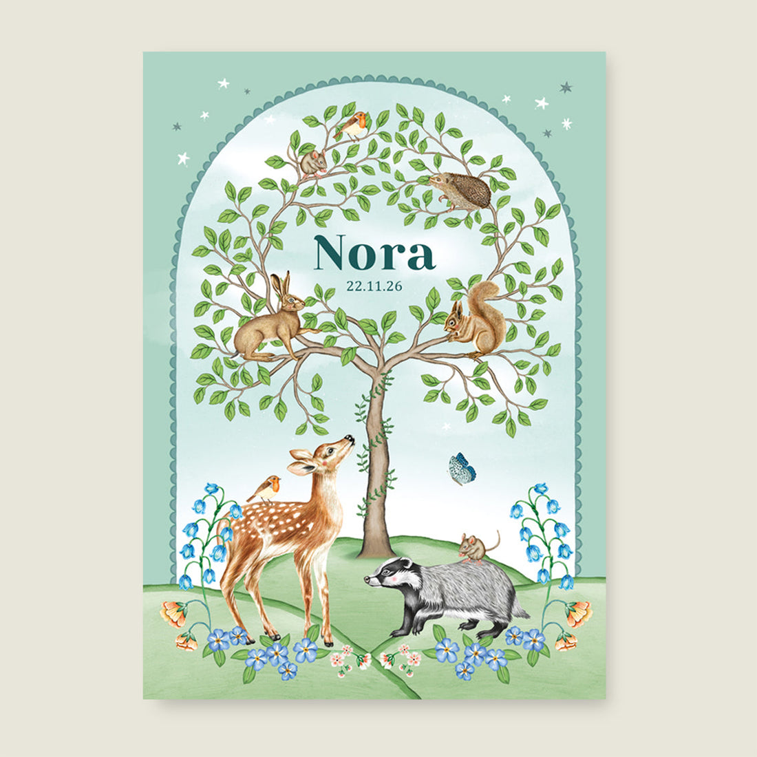 Print Animal tree - Story of July