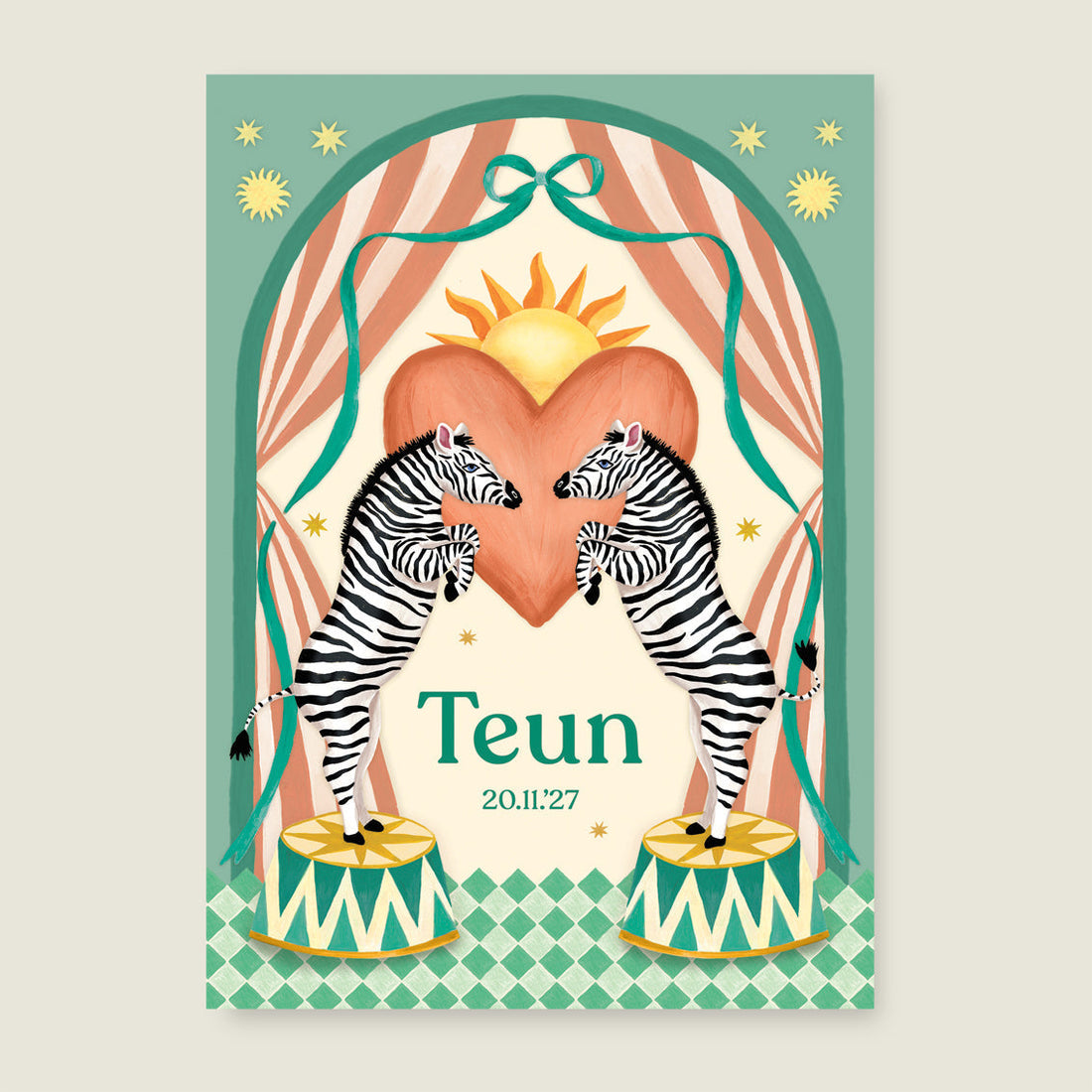 Print Dancing Zebras