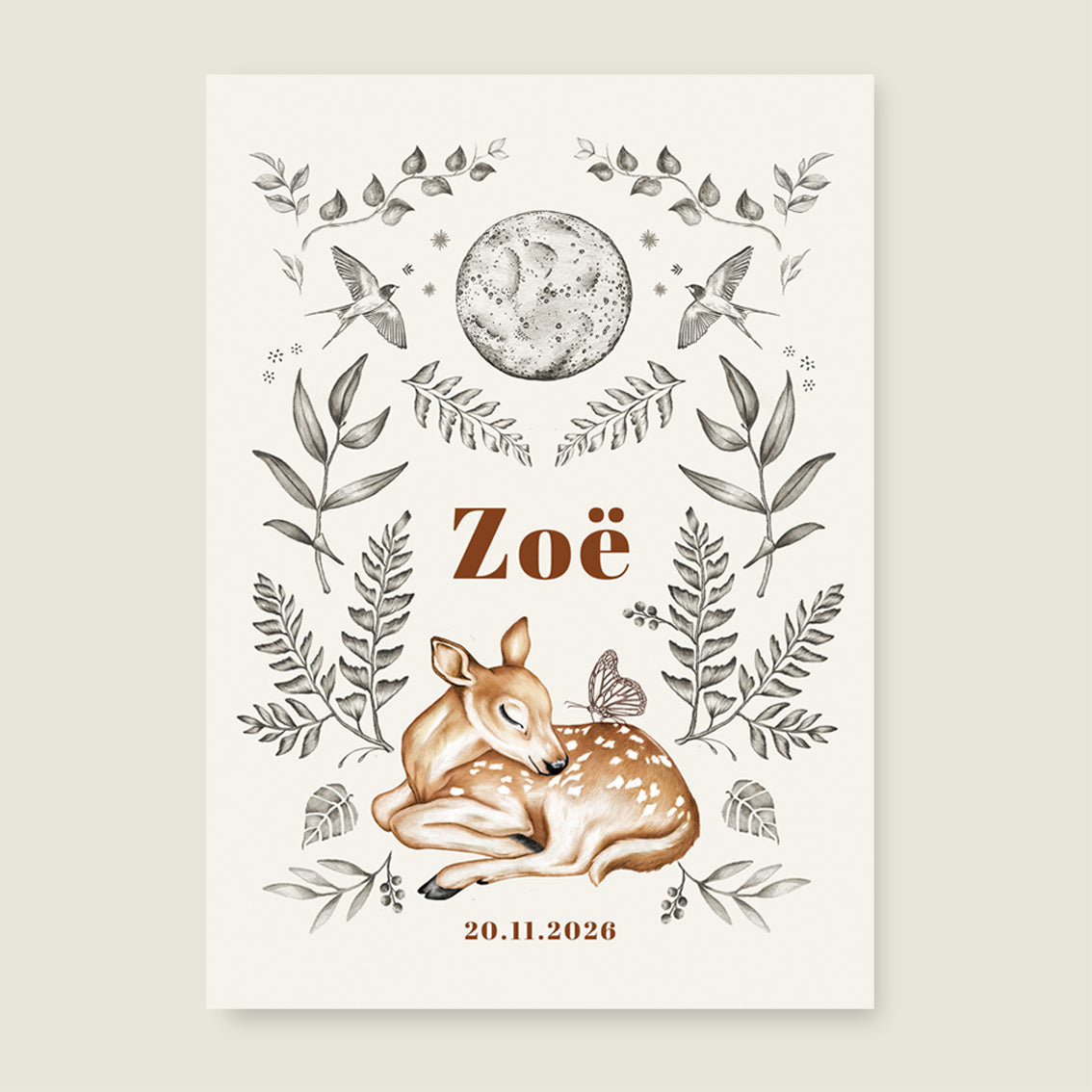 Print Little dear offwhite - Story of July