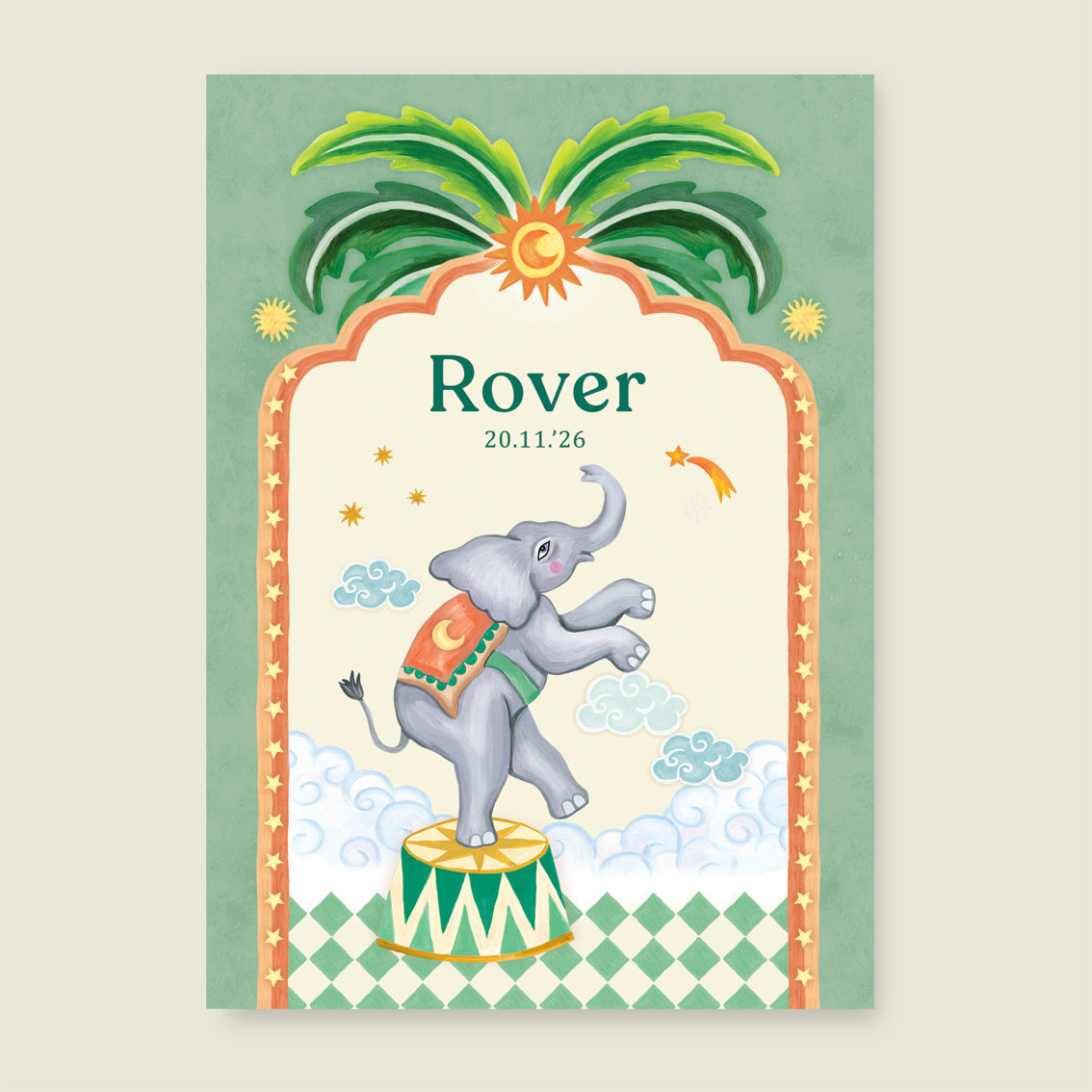 Print Lovely Elephant