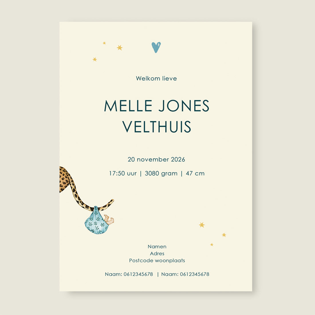 Sample Animal Balloon Blue - Story of July