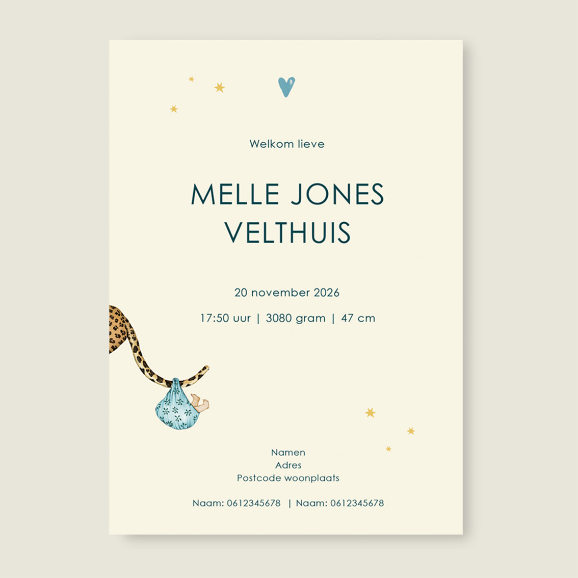 Sample Animal Balloon Blue - Story of July