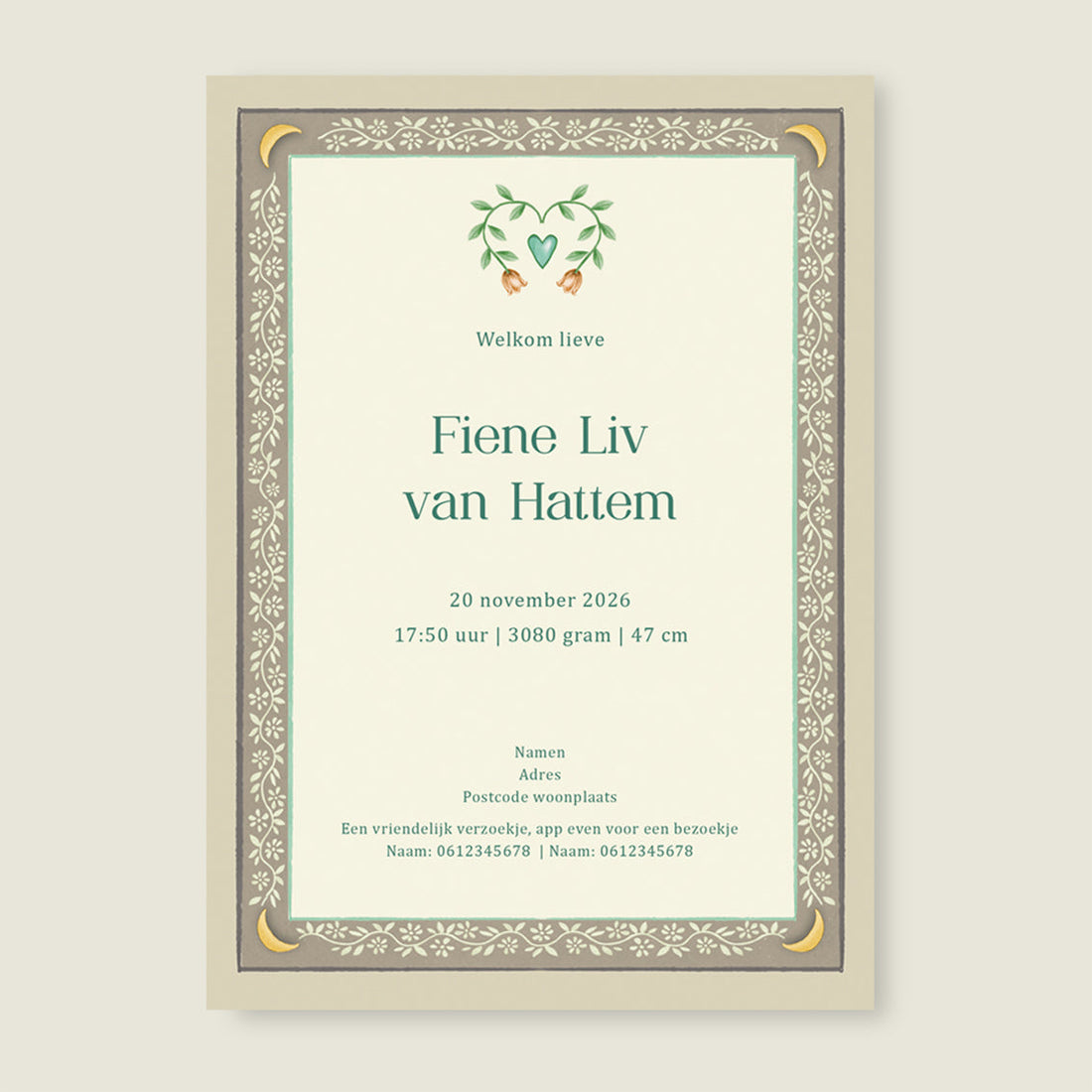 Sample Moon Moth Offwhite - Story of July