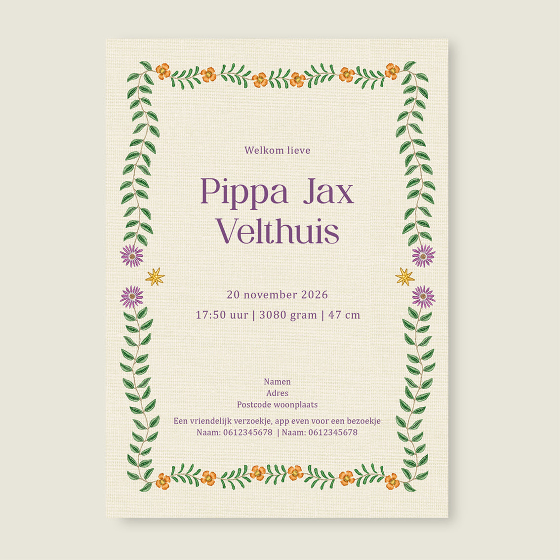 Sleep Tight Paars - Story of July