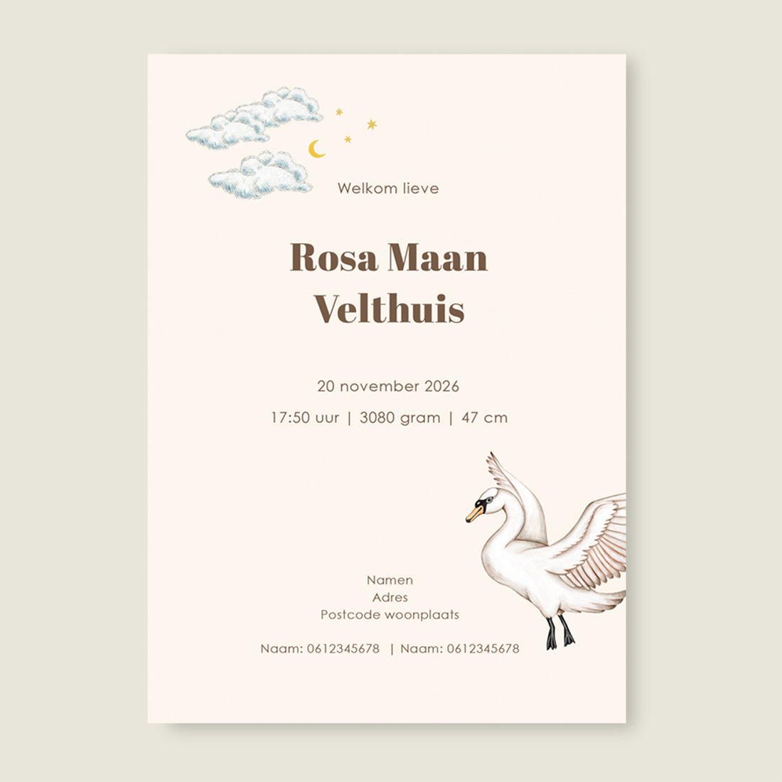 Swan Basket Offwhite - Story of July