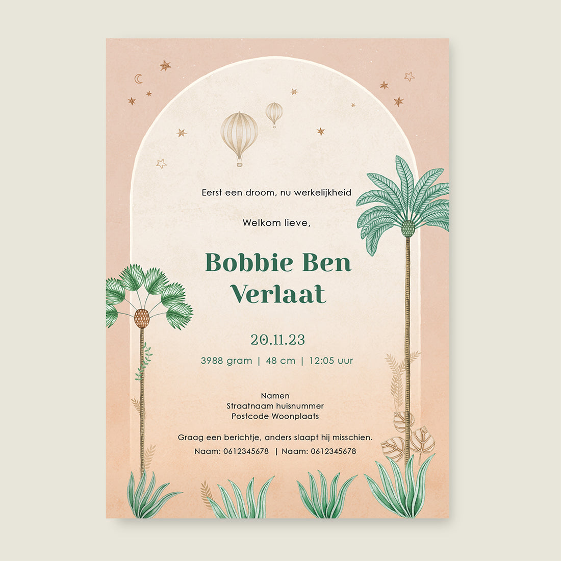 Giraffe Palms Terra - Story of July