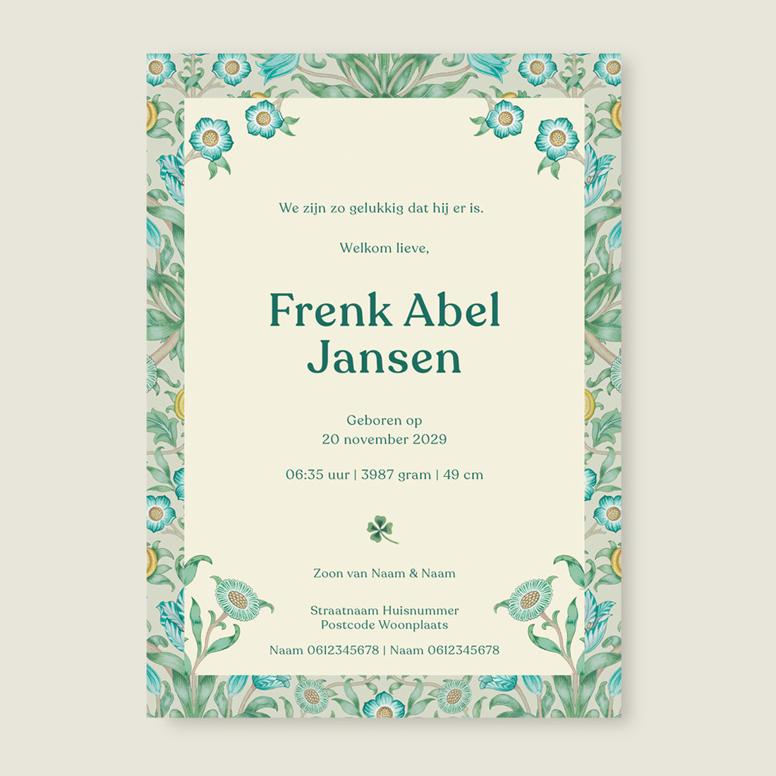 Sample Sleep Tight Flowers Blue