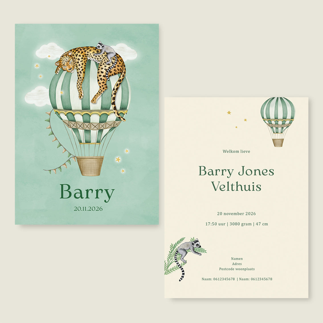 Sample Balloon Panter Green - Story of July