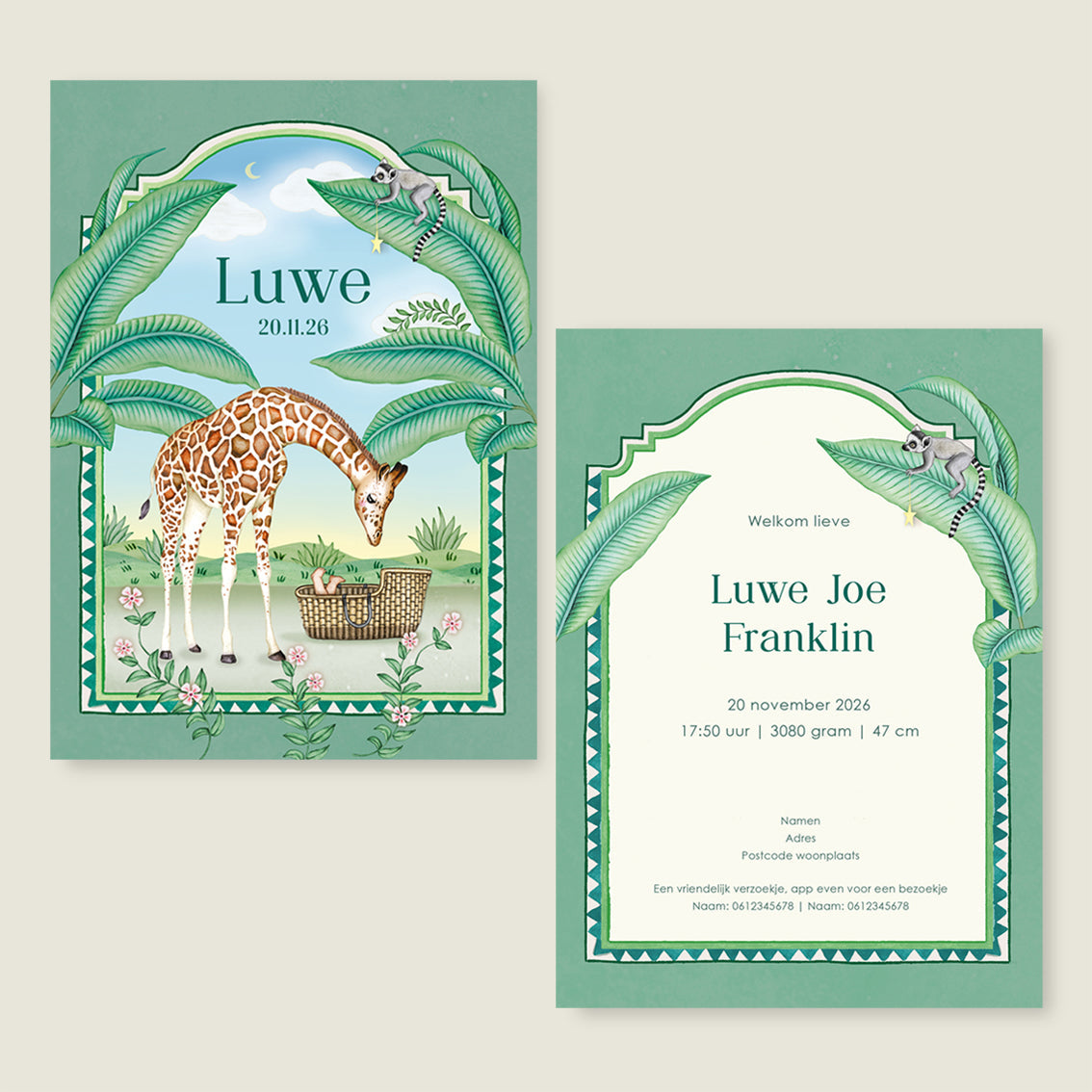 Sample Giraffe And The Monkey Green - Story of July