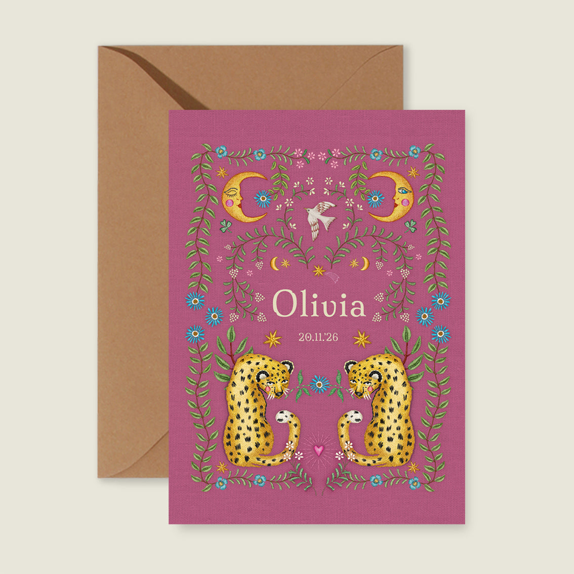 Sample Embroider Panter Pink - Story of July