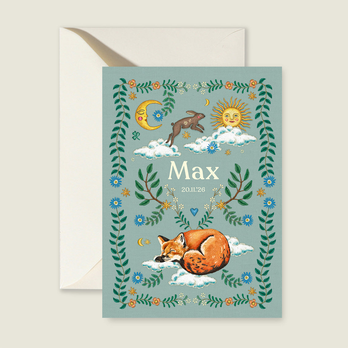 Embroider Rabbit Lightblue - Story of July