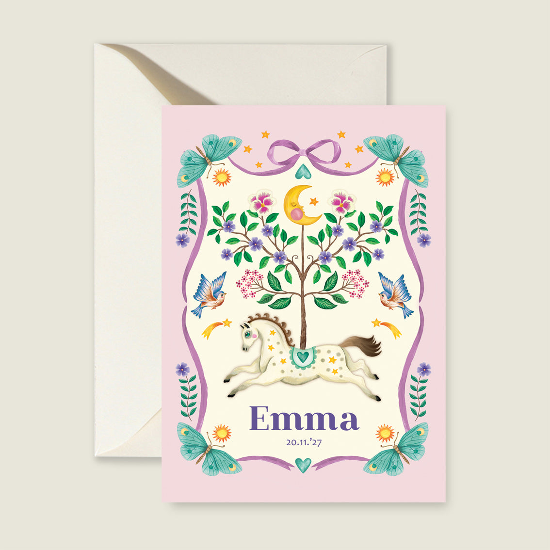 Sample Horse And Butterflys