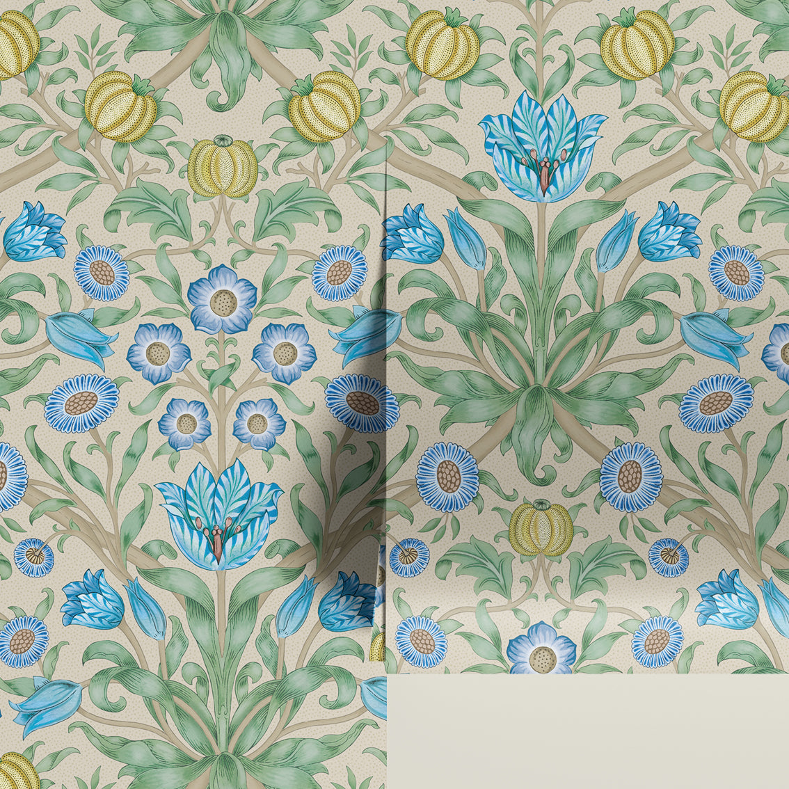 Blooming Flowers Blue