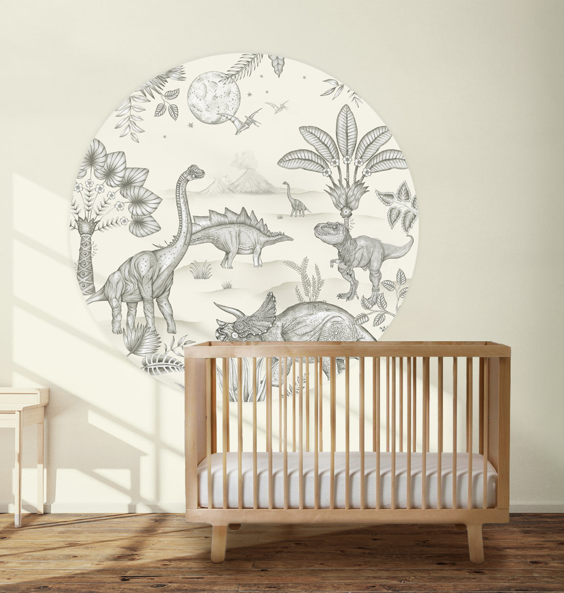 Behangcirkel Dinoland Offwhite - Story of July