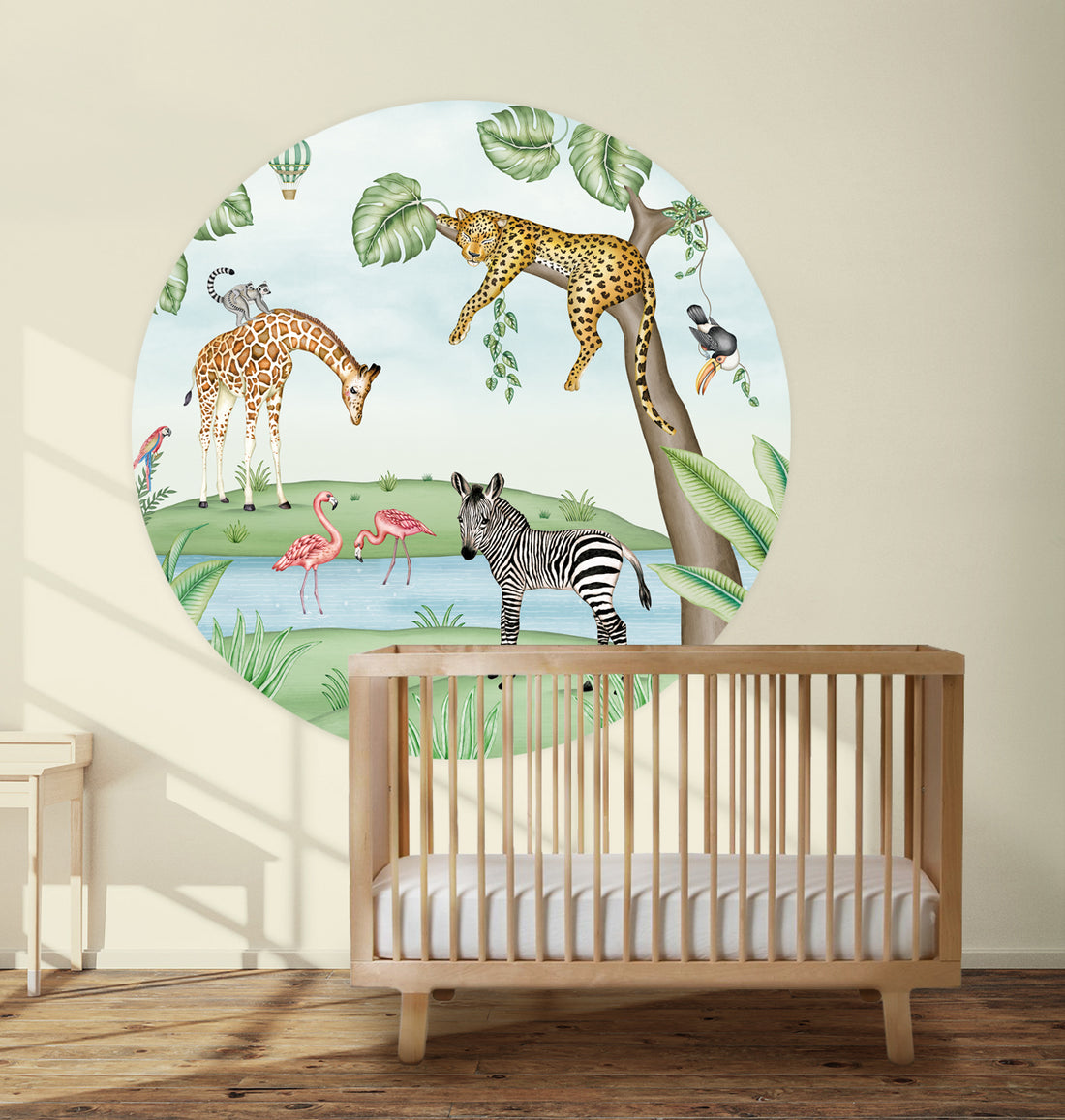 Behangcirkel Jungle Animals - Story of July