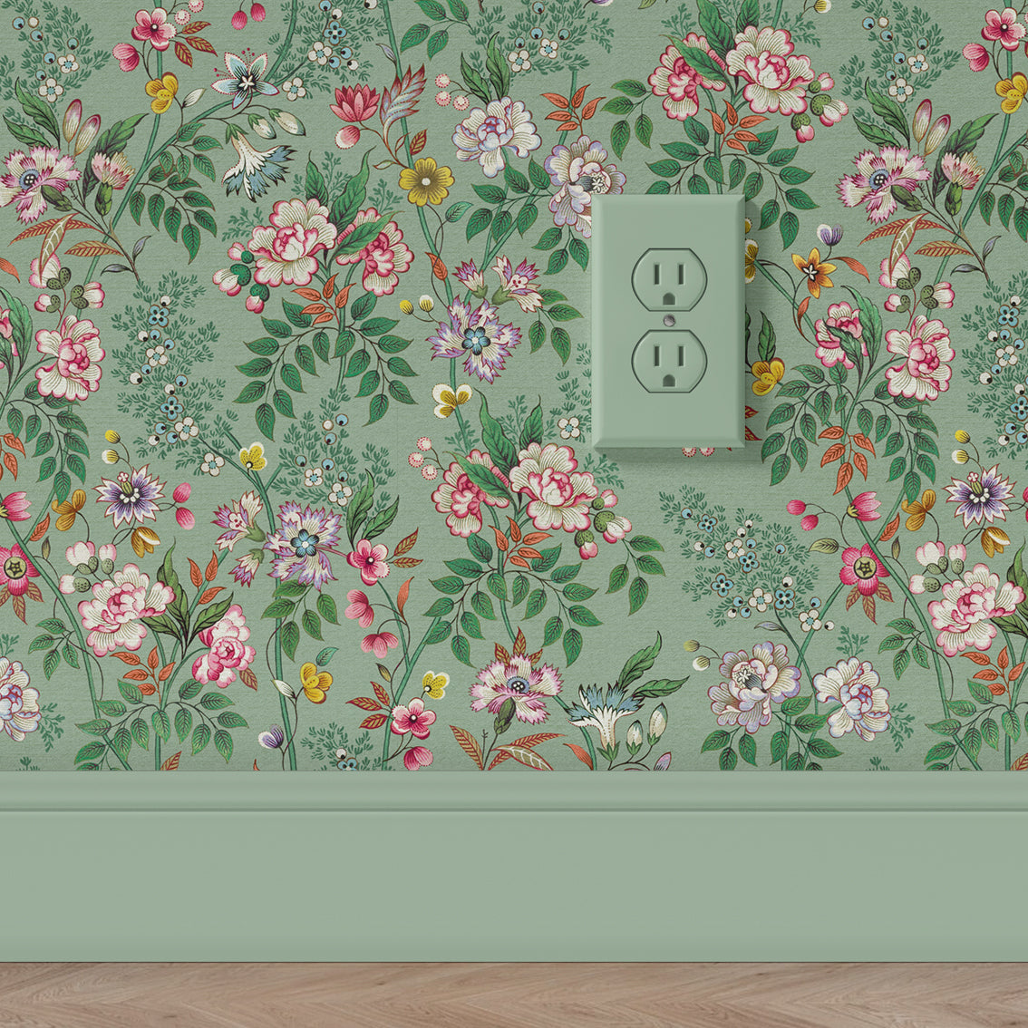 Little Flowers Lightgreen