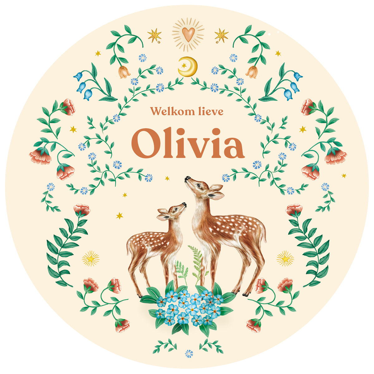 Tuinbord Little Deer Offwhite - Story of July