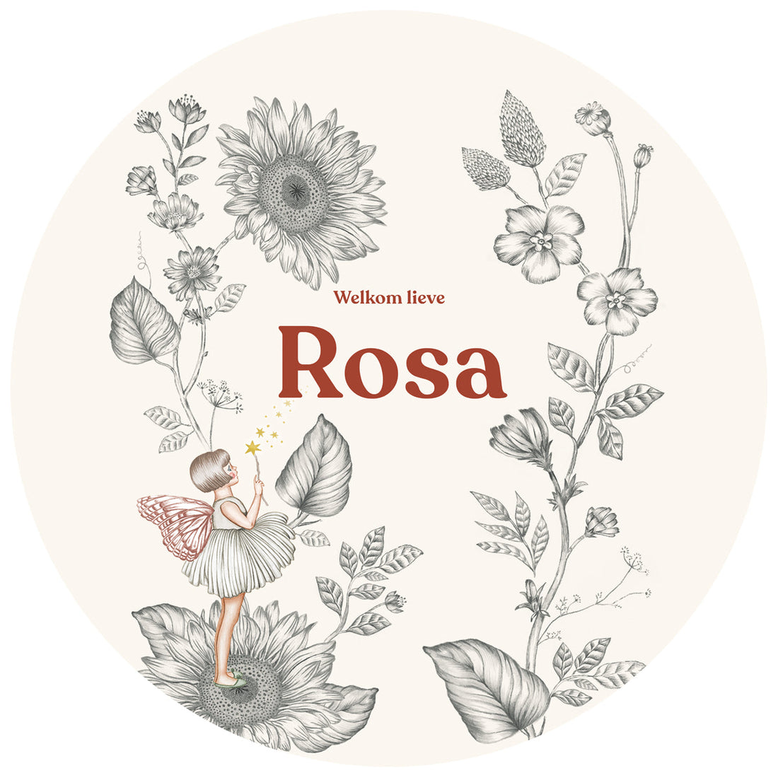 Raamsticker Little Elf Offwhite - Story of July