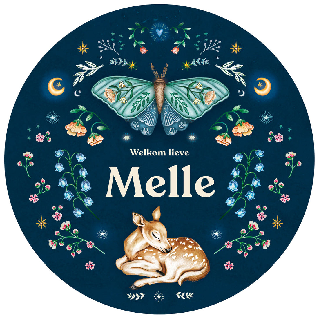 Raamsticker Oh Dear Butterfly - Story of July