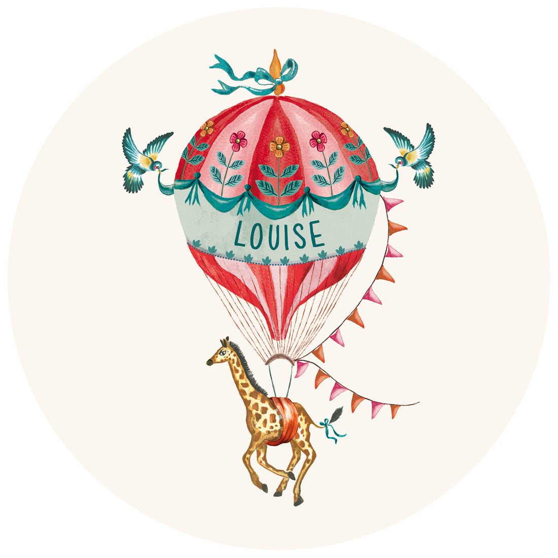 Raamsticker Red Balloon - Story of July