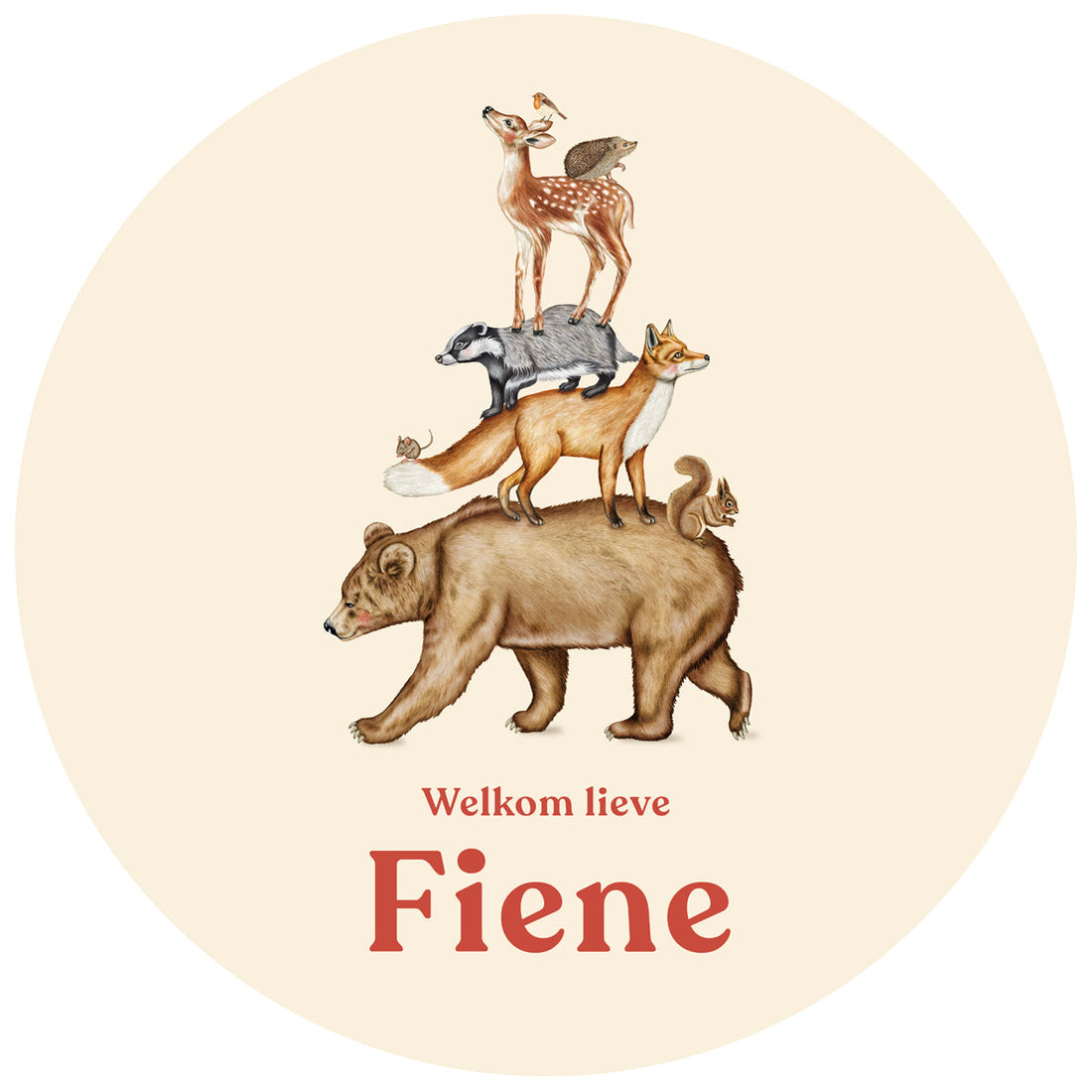 Raamsticker Stapeldieren - Story of July