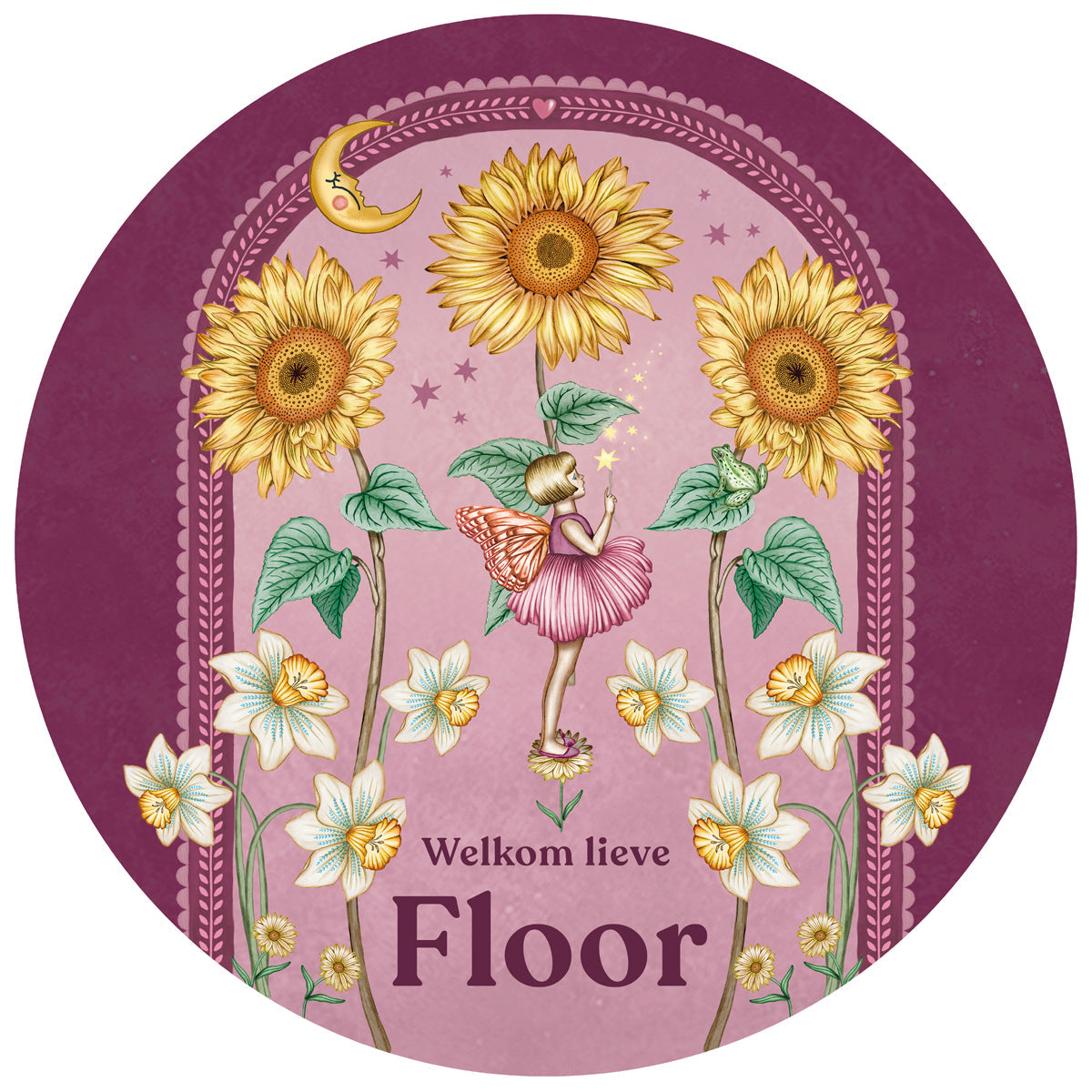 Raamsticker Sunflowers - Story of July