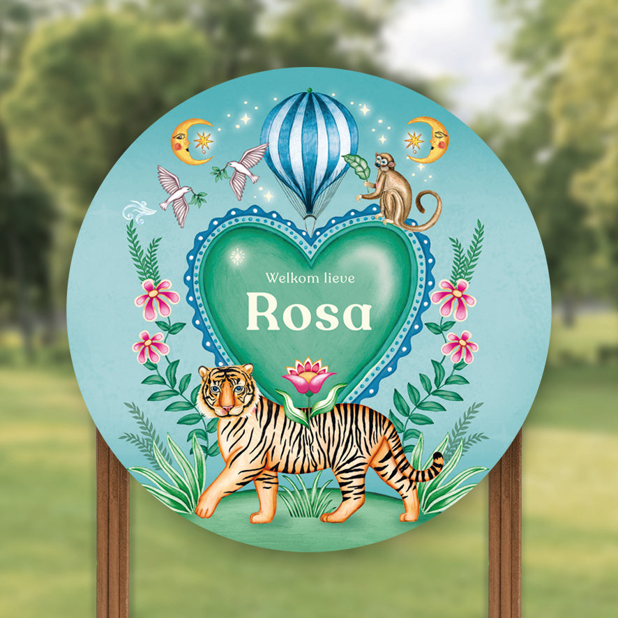 Tuinbord Tiger Heart - Story of July