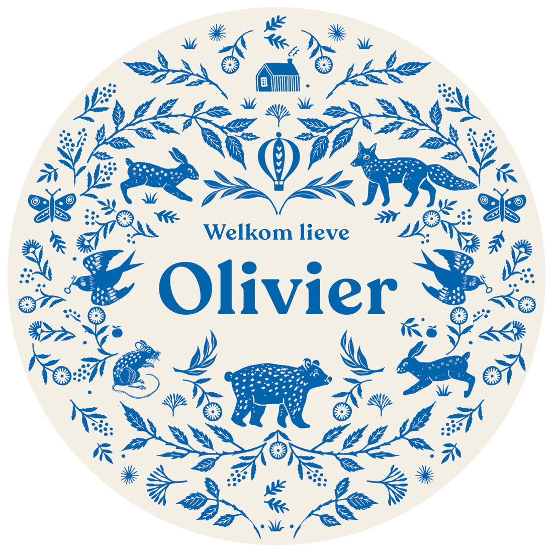 Raamsticker Wilderness Blue - Story of July