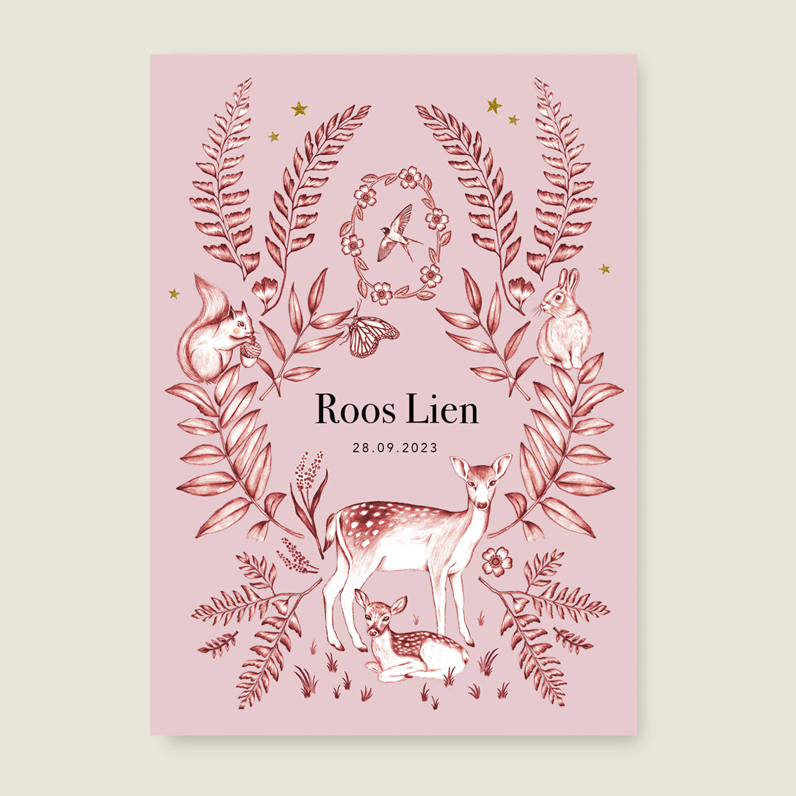 Sample Oh Deer Pink - Story of July