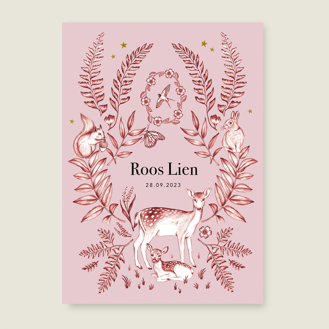 Print Oh Deer Pink - Story of July