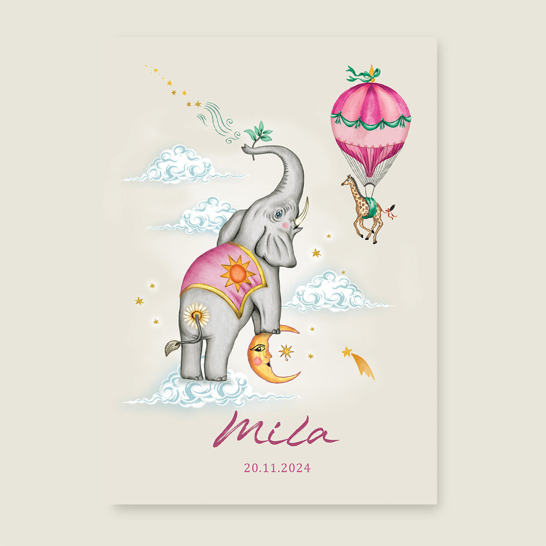 Print Olli roze - Story of July