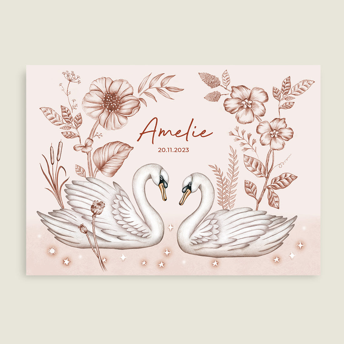 Print Swan lake terra - Story of July