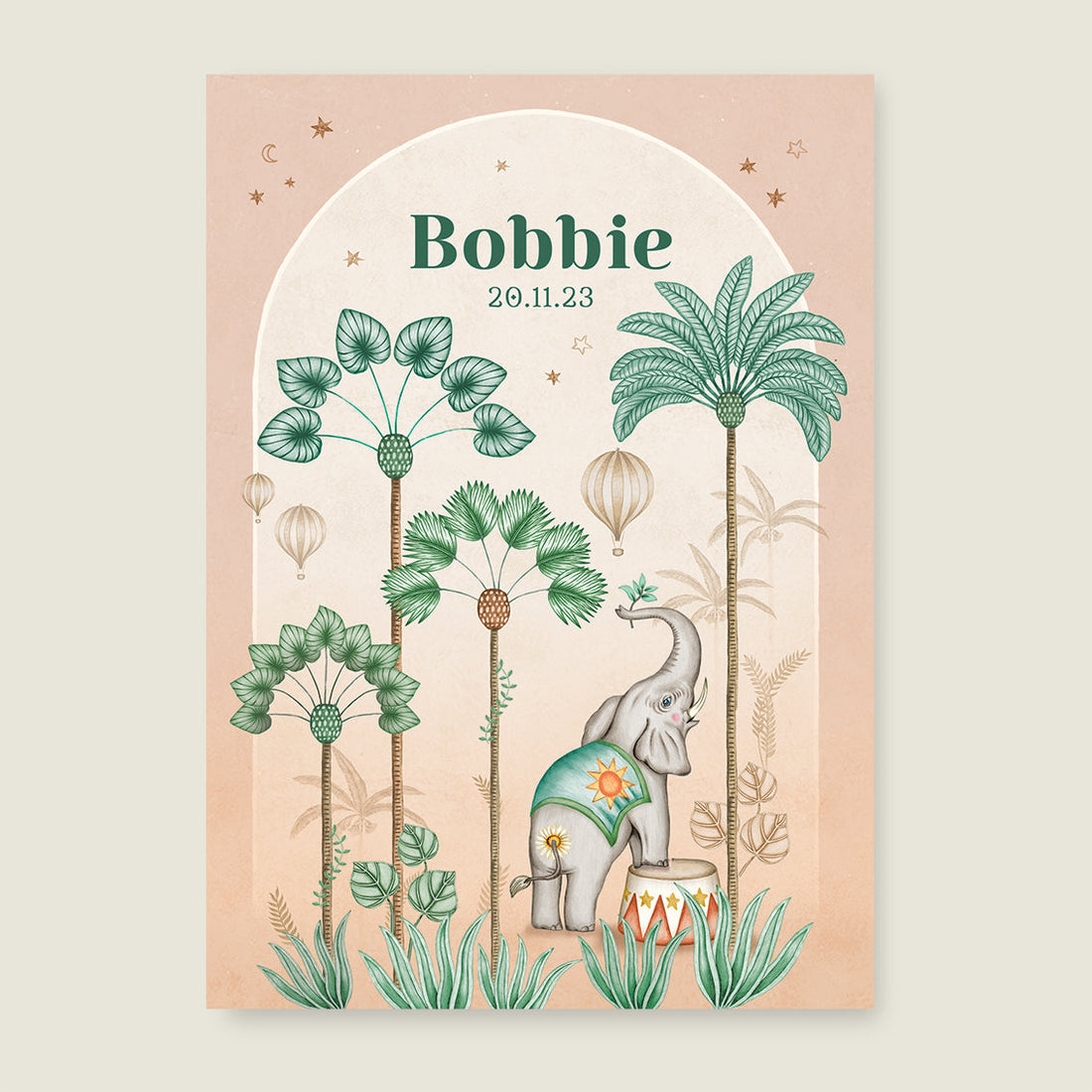 Print Circus palms terra - Story of July