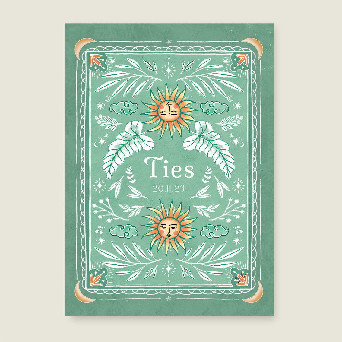 Print Sunshine green - Story of July