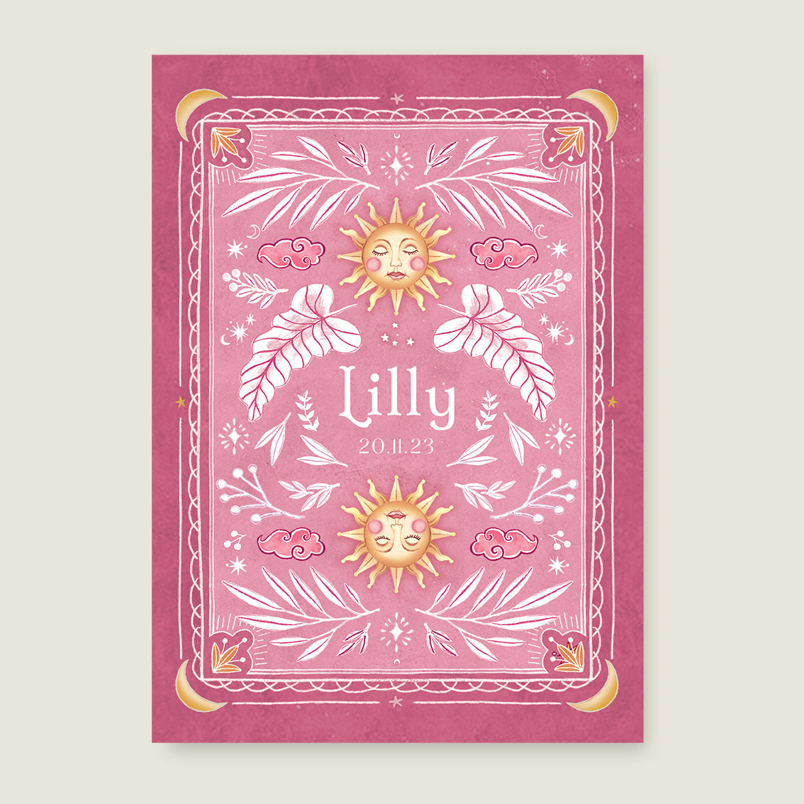 Print Sunshine pink - Story of July
