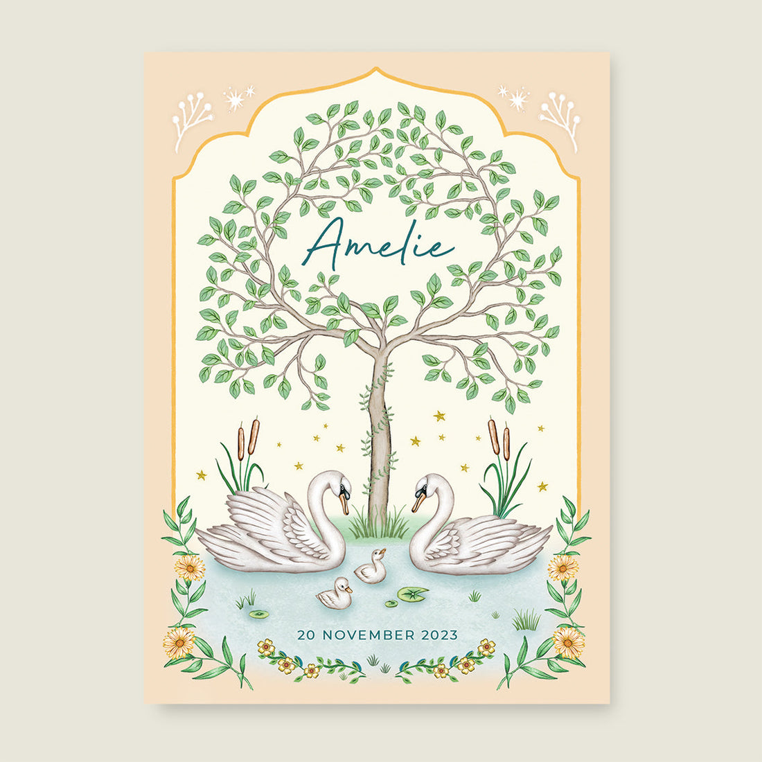 Sample Swan Tree - Story of July