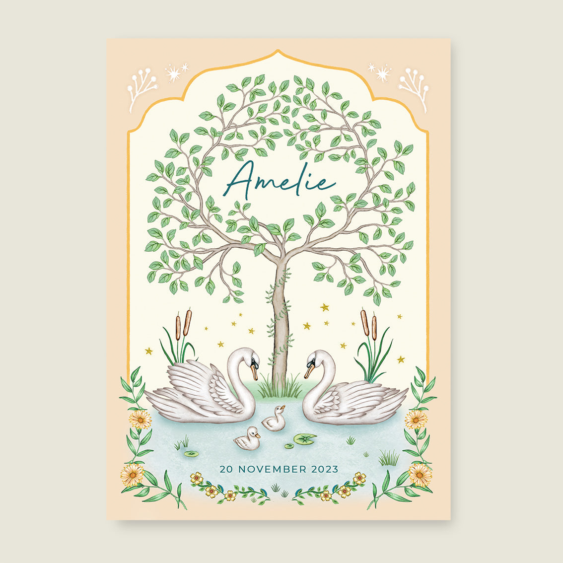 Sample Swan Tree - Story of July