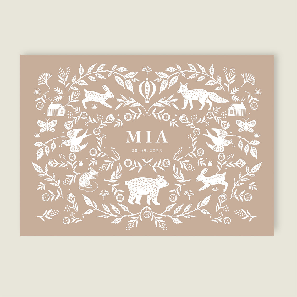 Print Wilderness White - Story of July