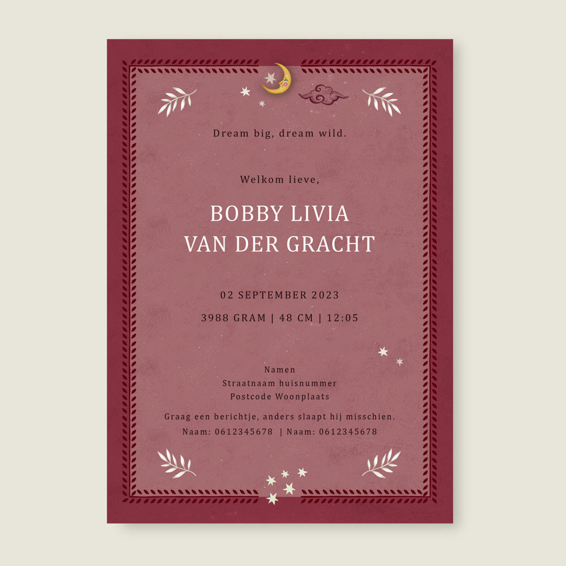 Crane Bird Red - Story of July