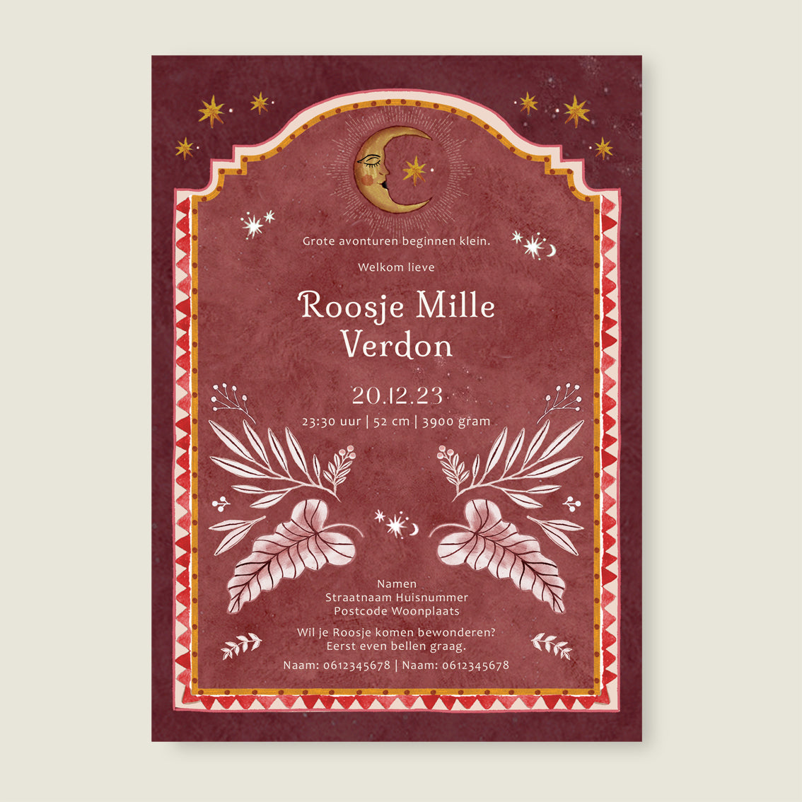 Sample Moonchild Red - Story of July