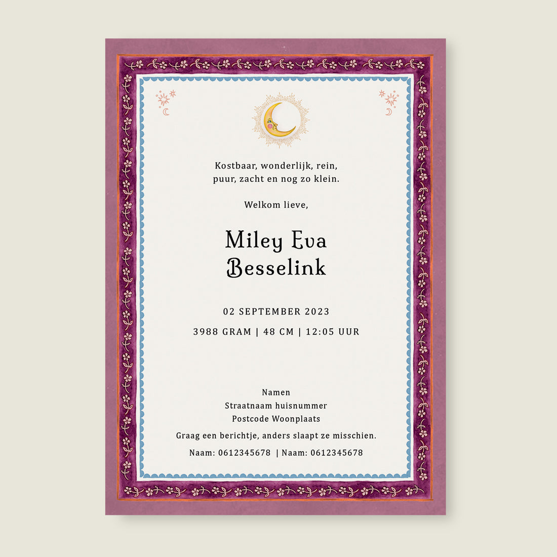 Sample Swan Pearl Pink - Story of July