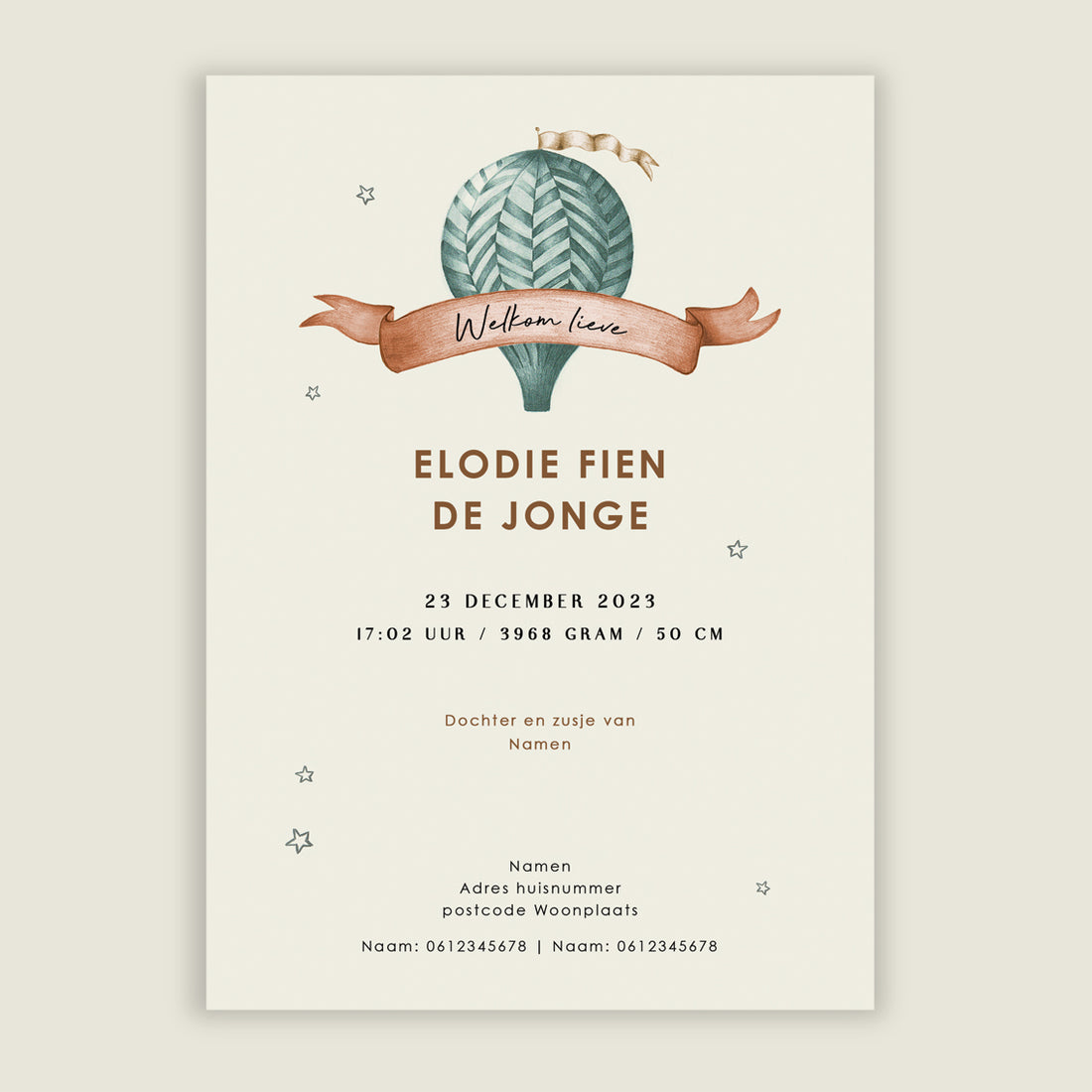 Bear Balloon Green - Story of July