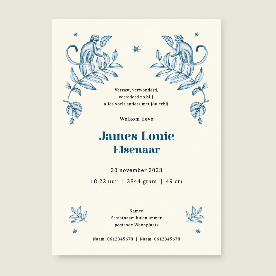 Sample Elephant And The Monkey Blue - Story of July