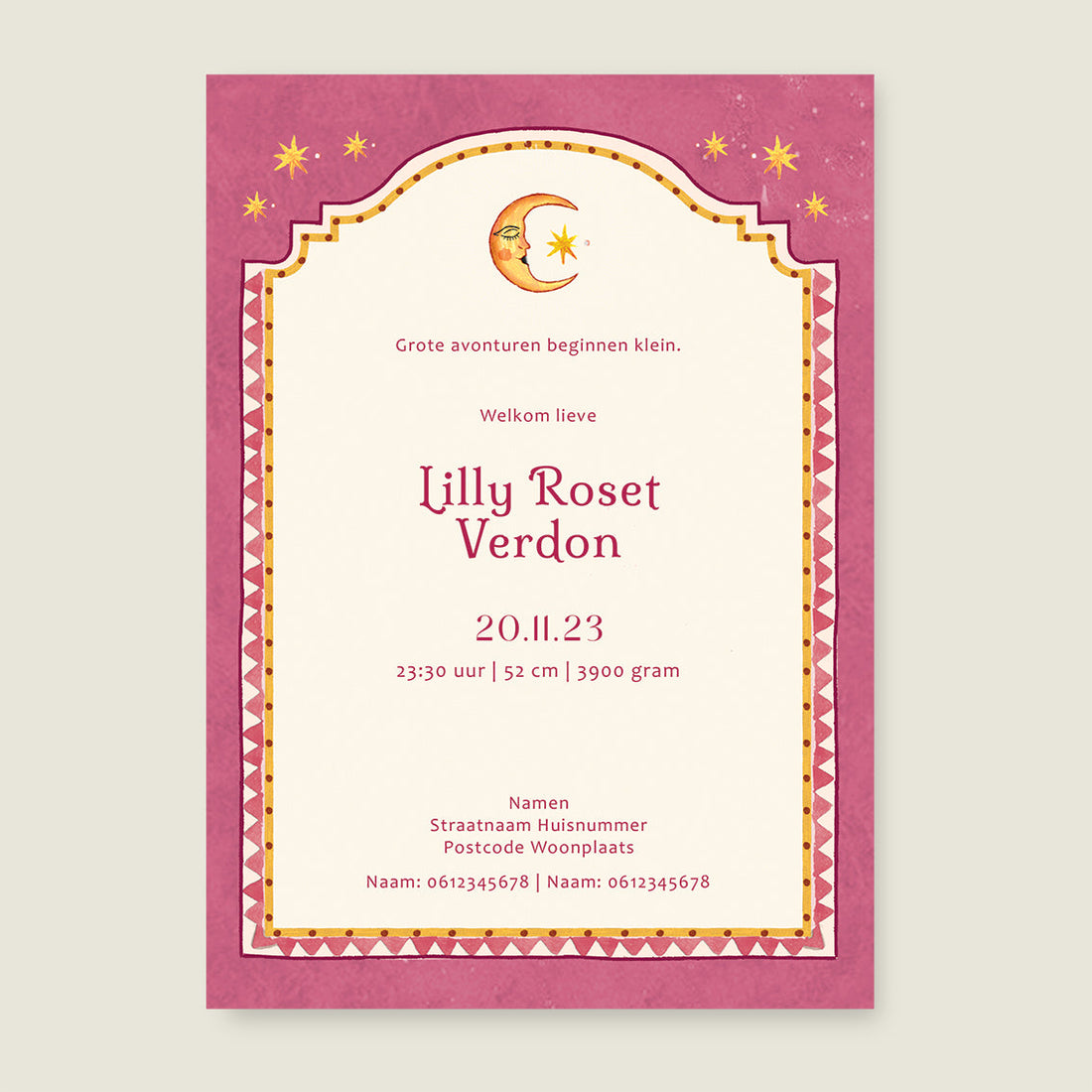 Sample Sunshine Pink - Story of July