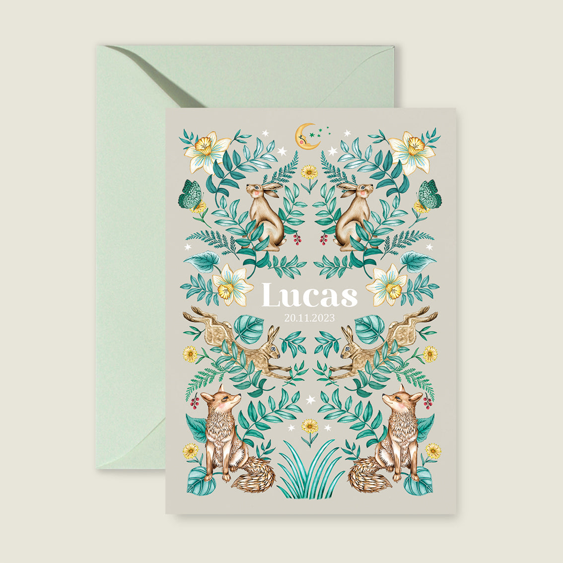 Sample Bos Dieren Khaki - Story of July