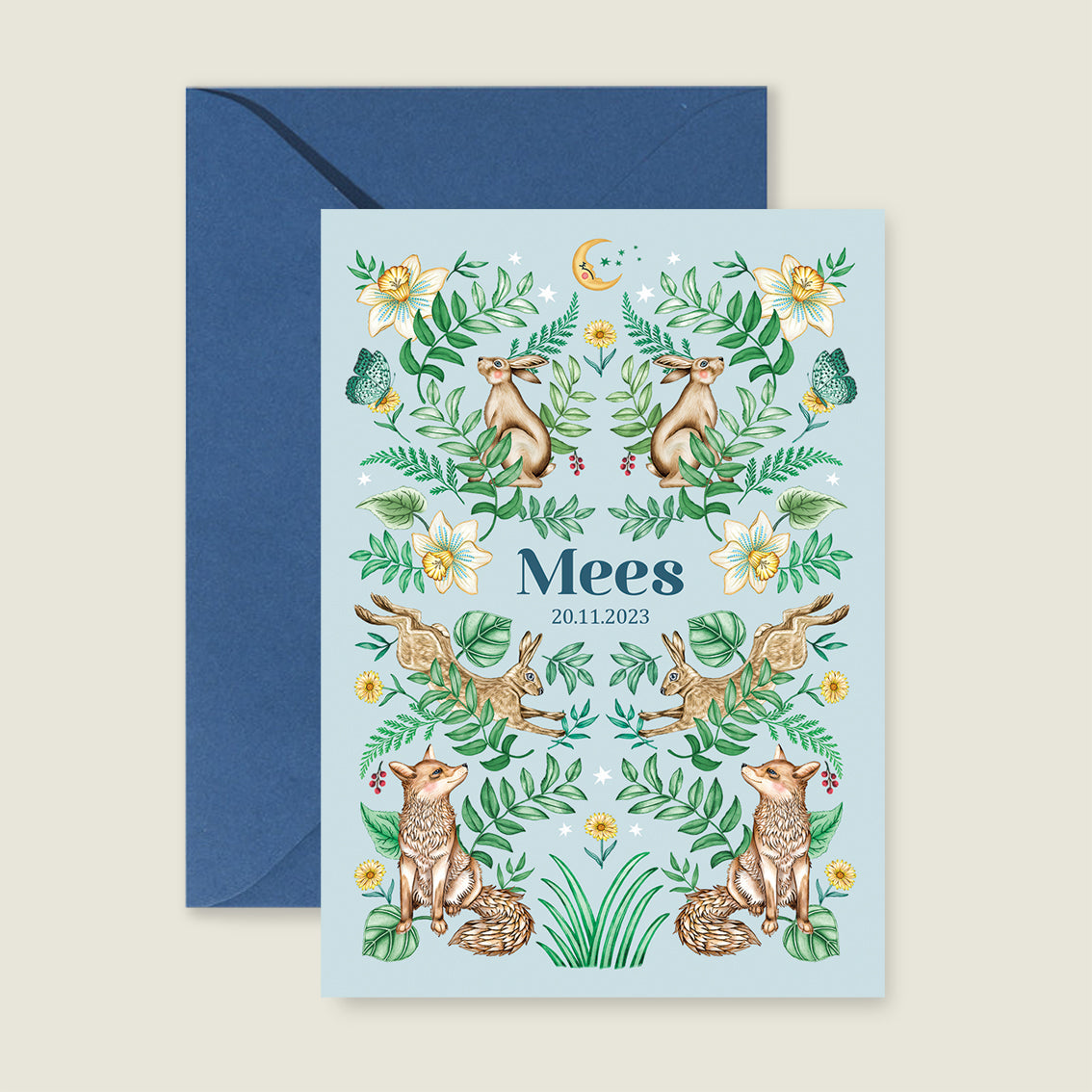 Sample Bos Dieren Light Blue - Story of July