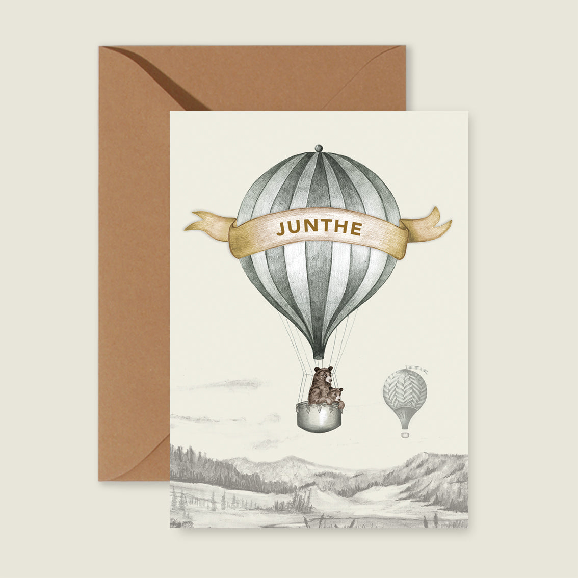 Sample Bear Balloon Grey - Story of July