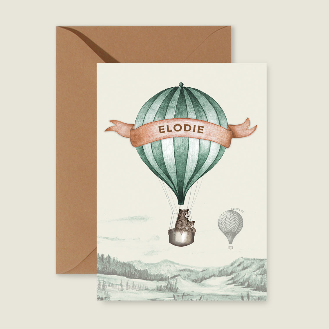 Sample Bear Balloon Green - Story of July