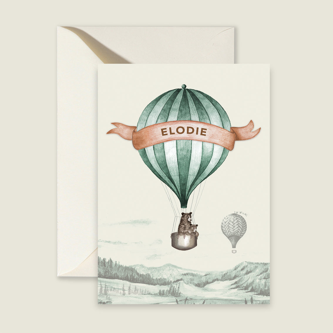 Sample Bear Balloon Green - Story of July